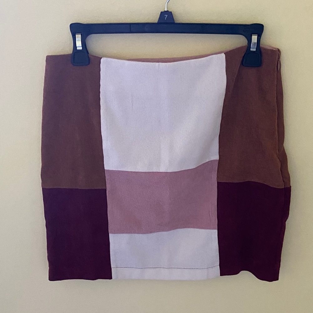 Francesca's Collections Colorblock Miniskirt